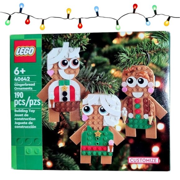 NEW Lego Gingerbread Ornaments Christmas Tree Decor Building Set 40642 Includes - Picture 8 of 16